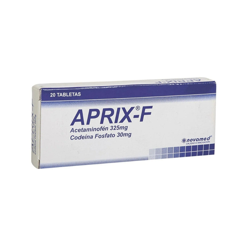 APRIX-F TABLETAS 325MG/30MG CAJA X 20 UNDS
