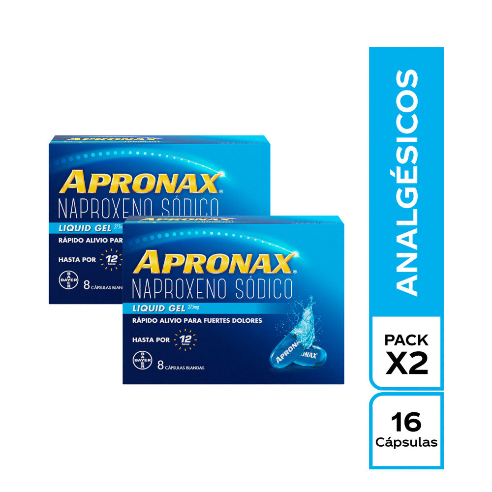 APRONAX LG CAPSULAS BLANDAS 275 MG CAJA PAGUE 14 LLEVE 16