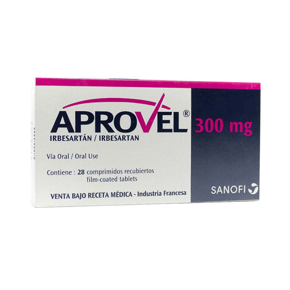 APROVEL (RG) TABLETAS 300 MG CAJA X 28 UNDS