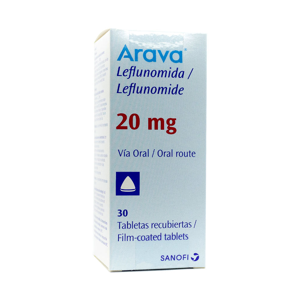 ARAVA (RG) TABLETAS 20 MG CAJA X 30 UNDS