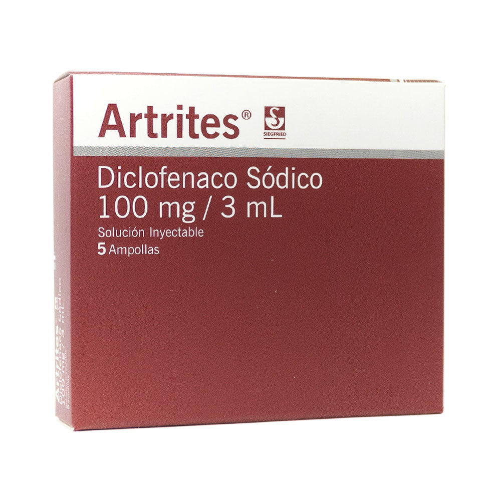 ARTRITES AMPOLLAS 100 MG CAJA 3 ML X 5