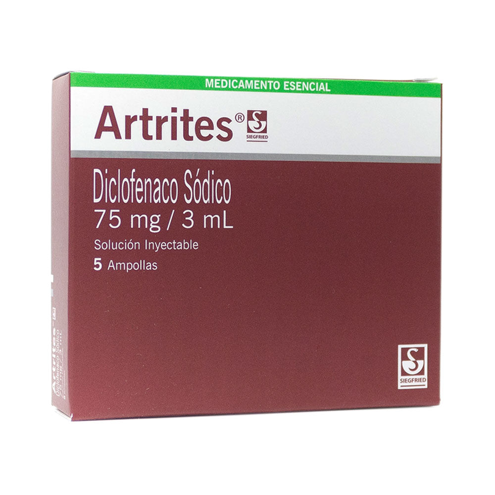 ARTRITES AMPOLLAS 75 MG CAJA 3 ML X 5