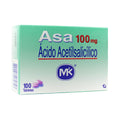 ASA MK TABLETAS 100 MG CAJA X 100 UNDS