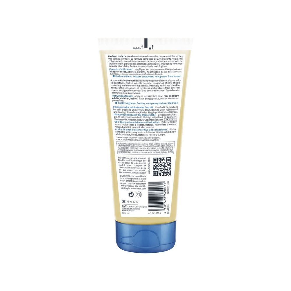 ATODERM ACEITE DE DUCHA BIODERMA TUBO 100 ML
