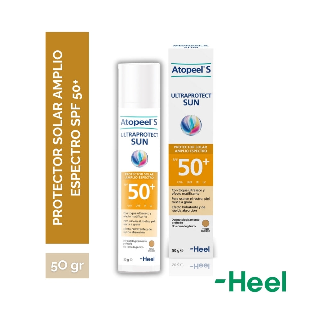 ATOPEEL S ULTRAPROTECT SUN CREMA SPF 50+ OSCURO FRASCO 50 G