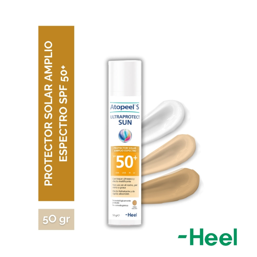 ATOPEEL S ULTRAPROTECT SUN CREMA SPF 50+ OSCURO FRASCO 50 G