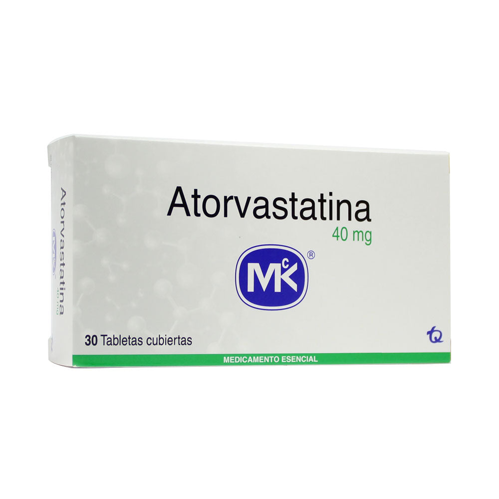 ATORVASTATINA MK TABLETAS 40 MG CAJA X 30 UNDS