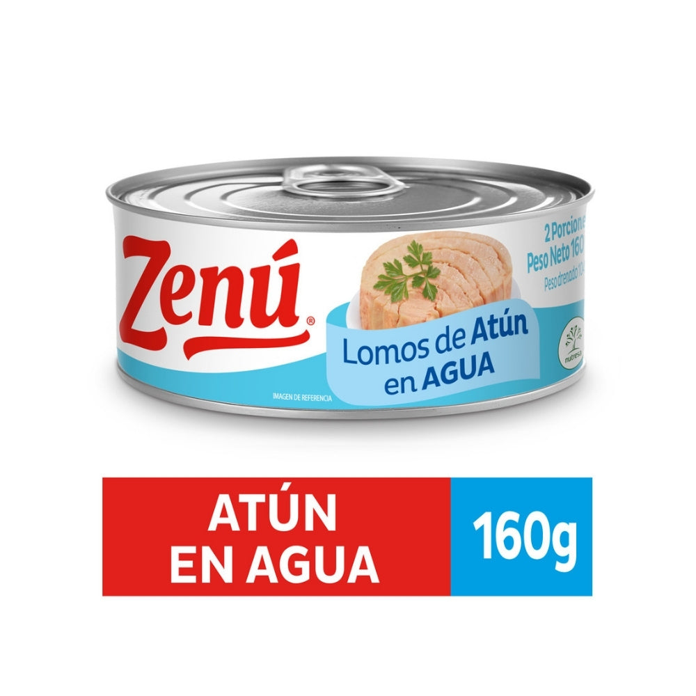 ATÚN ZENÚ LOMO EN AGUA LATA 160 G