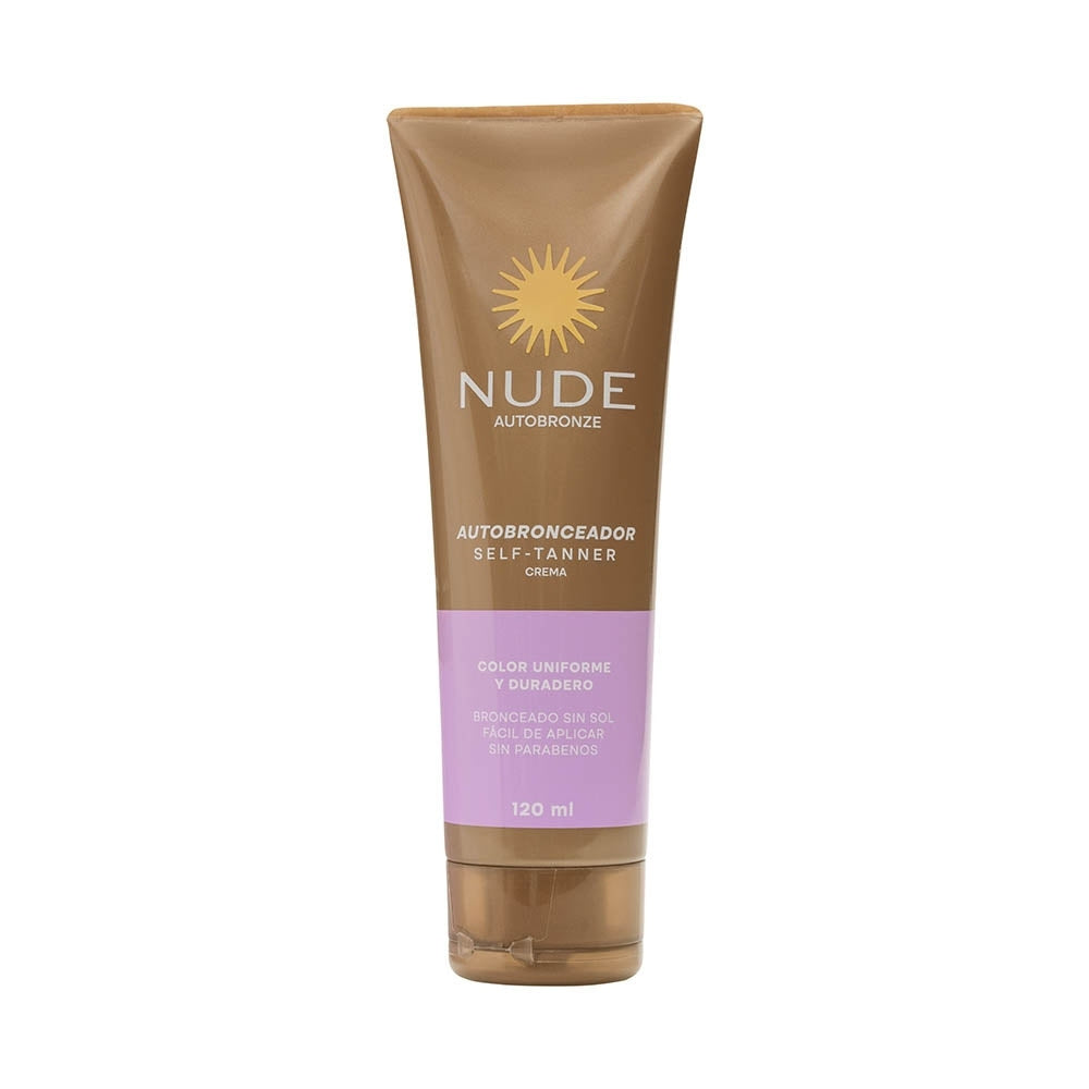AUTOBRONCEADOR NUDE CREMA CAJA 120 ML