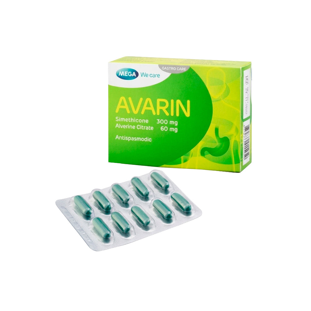 AVARIN CAPSULAS BLANDAS 300MG / 60MG CAJA X 10 UNDS