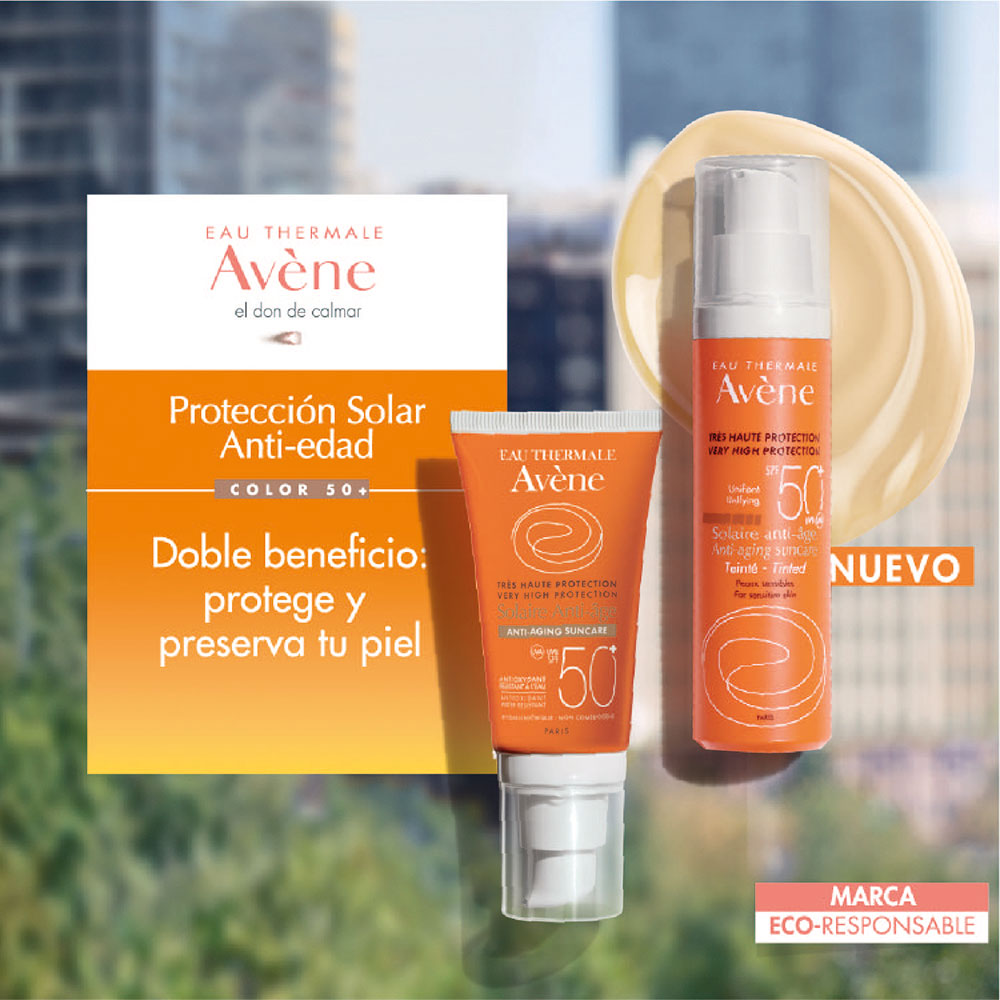 AVENE SOLAR ANTIEDAD TOQUE SEC EMULSION SPF 50+ CAJA 50 ML