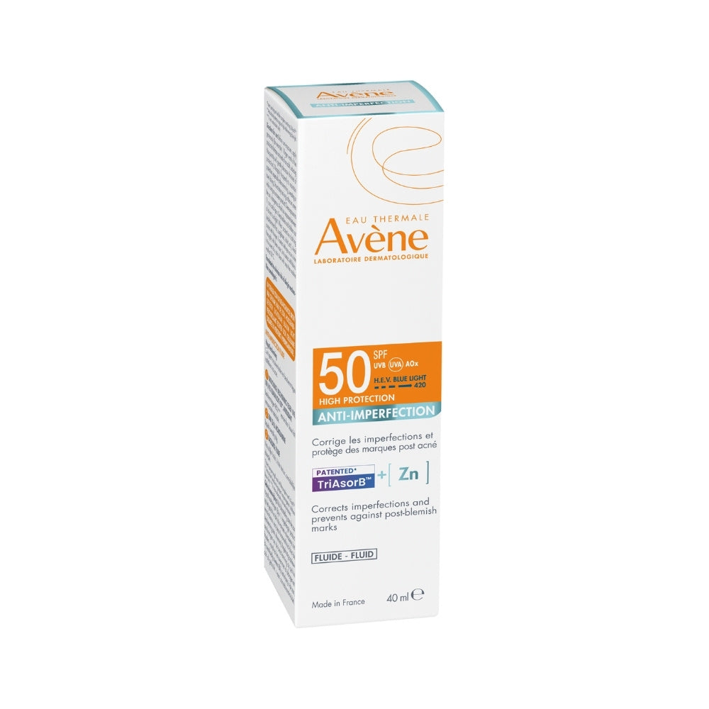 AVENE SOLAR ANTI-IMPERFECCIÓN FLUIDO SPF 50 FRASCO 40 ML