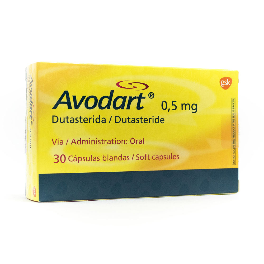 AVODART (RG) CAPSULAS 0.5 MG CAJA X 30 UNDS