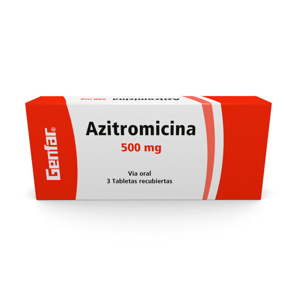 AZITROMICINA GENFAR TABLETAS 500 MG CAJA X 3 UND