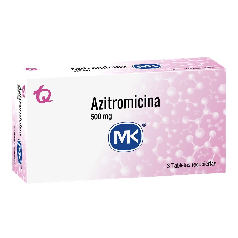 AZITROMICINA MK TABLETAS 500 MG CAJA X 3 UND