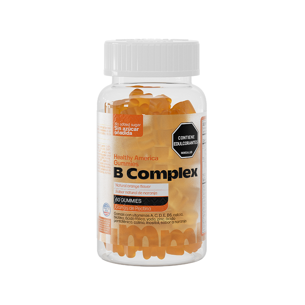 B COMPLEX GOMAS NARANJA FRASCO X 60 UNDS