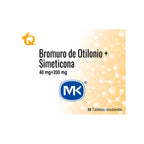 B DE OTILONIO+SIMETICONA MK TABLETAS 40/200 MG CAJA X 30 UNDS