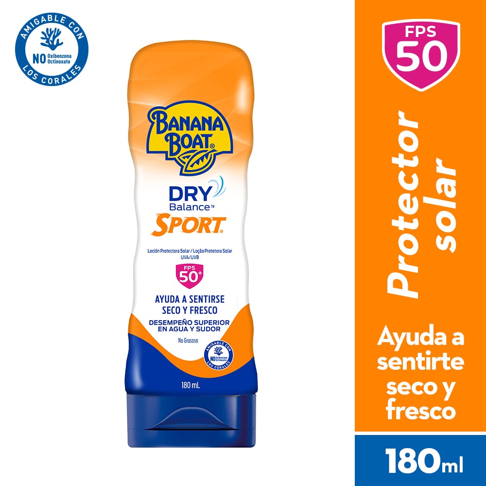 BANANA BOAT DRY BALANCE SPORT LOCION SPF 50 TUBO 180 ML