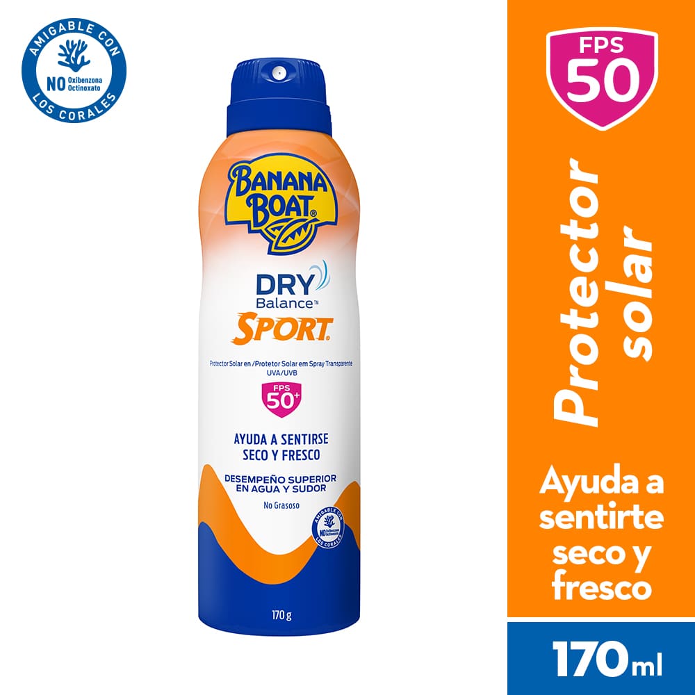 BANANA BOAT DRY BALANCE SPORT SPRAY SPF 50 FRASCO 170 ML