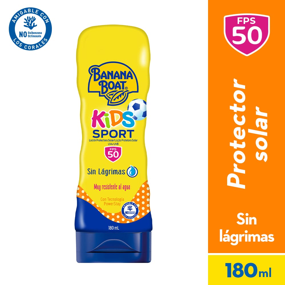 BANANA BOAT KIDS SPORT LOCION SPF 50 TUBO 180 ML