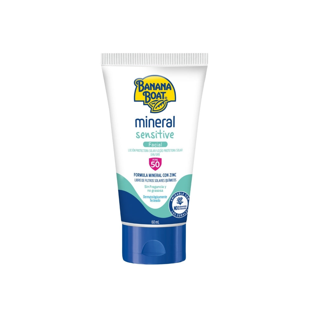 BANANA BOAT MINERAL SENSITIVE FPS 50 TUBO 60 ML