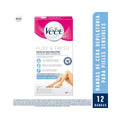 BANDAS DEPILATORIAS VEET PIERNAS Y CUERPO PIEL SENSIBLE CAJA X 12 UNDS