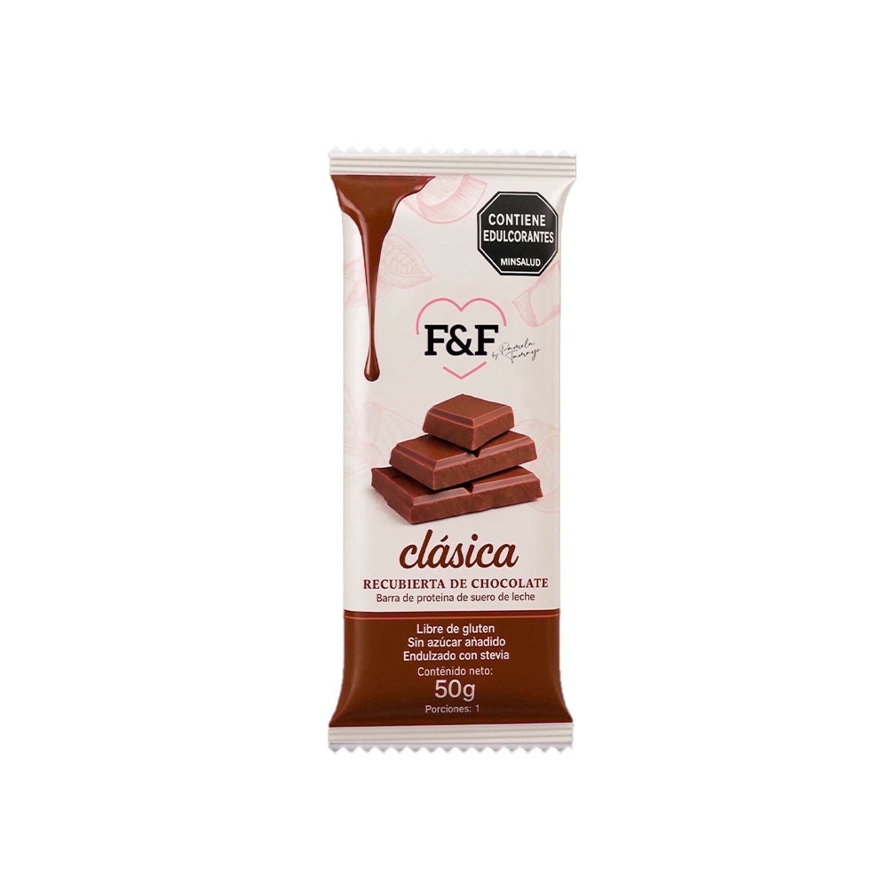 BARRA DE PROTEINA F&F CHOCOLATE BOLSA 50 G