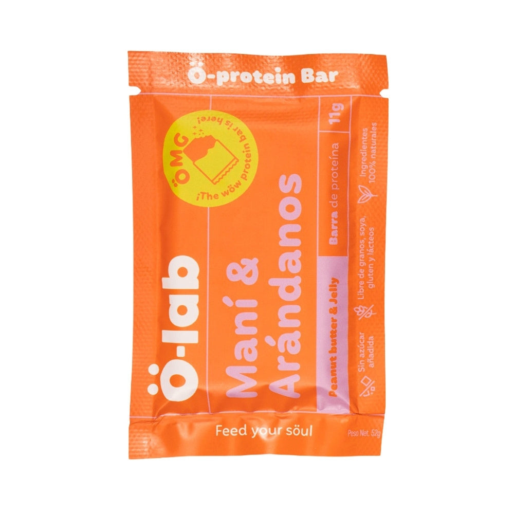 BARRA DE PROTEINA O-LAB PEANUT BUTTER & JELLY 11 G