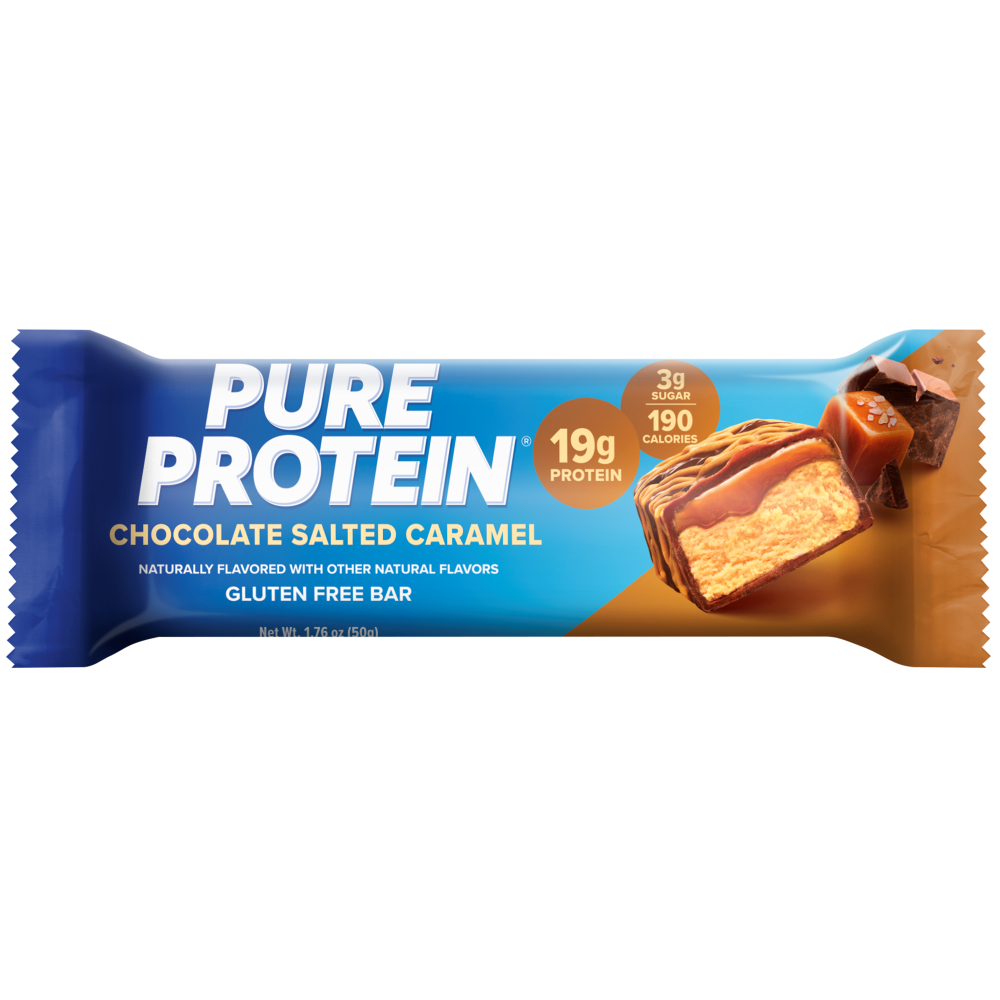 BARRA DE PROTEINA PURE PROTEIN CHOCOLATE SALTED CARAMEL BOLSA 50 G