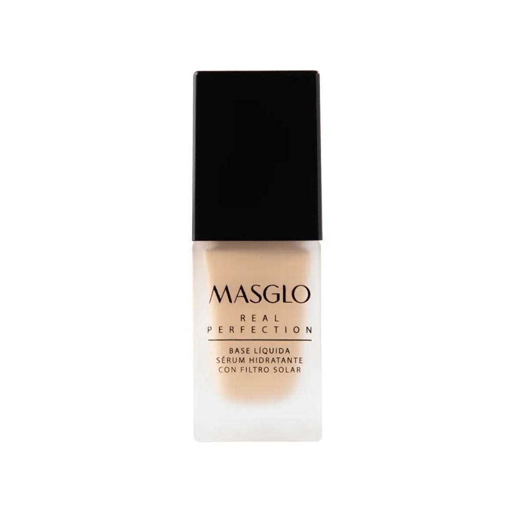 BASE LIQUIDA MASGLO REAL PERFECTION CLARO 2 FRASCO 20 G