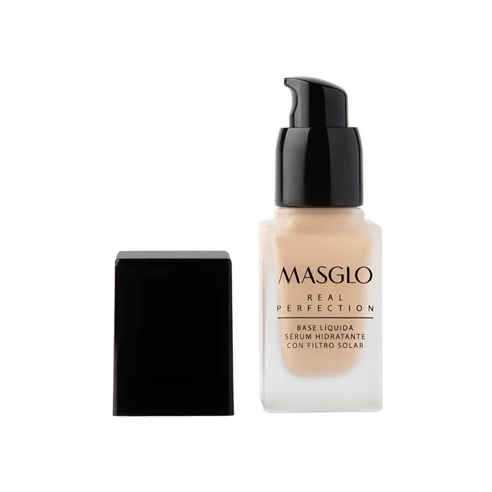 BASE LIQUIDA MASGLO REAL PERFECTION CLARO 2 FRASCO 20 G