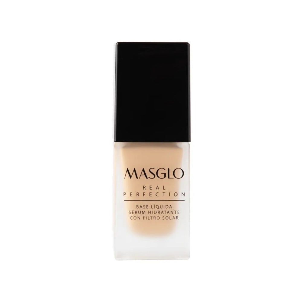 BASE LIQUIDA MASGLO REAL PERFECTION MEDIANO 1 FRASCO 20 G