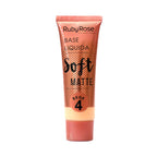 BASE LIQUIDA RUBY ROSE SOFT MATTE BEIGE #4 TUBO X 1 UND