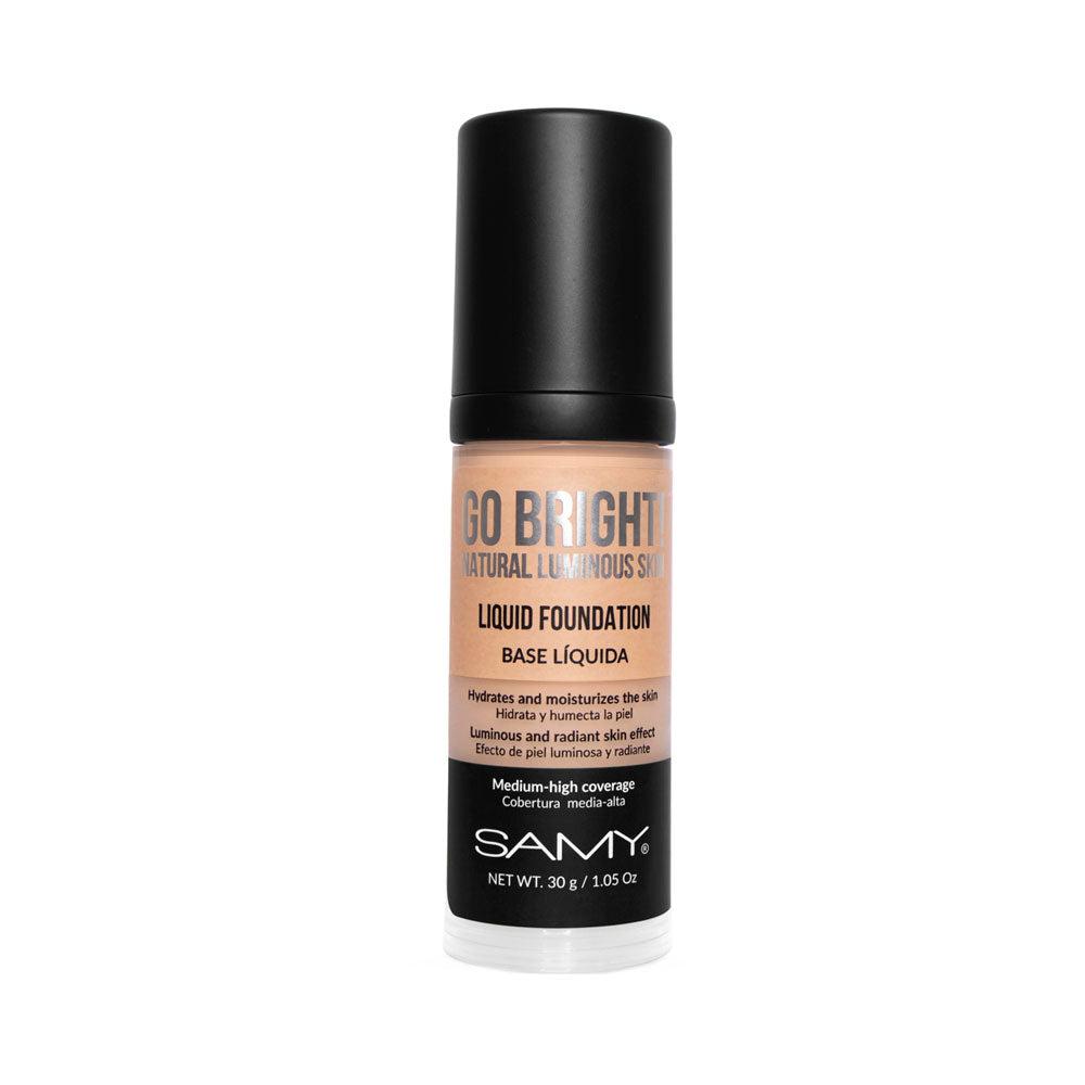 BASE LIQUIDA SAMY GO BRIGHT #3 MEDIUM FRASCO 30 G