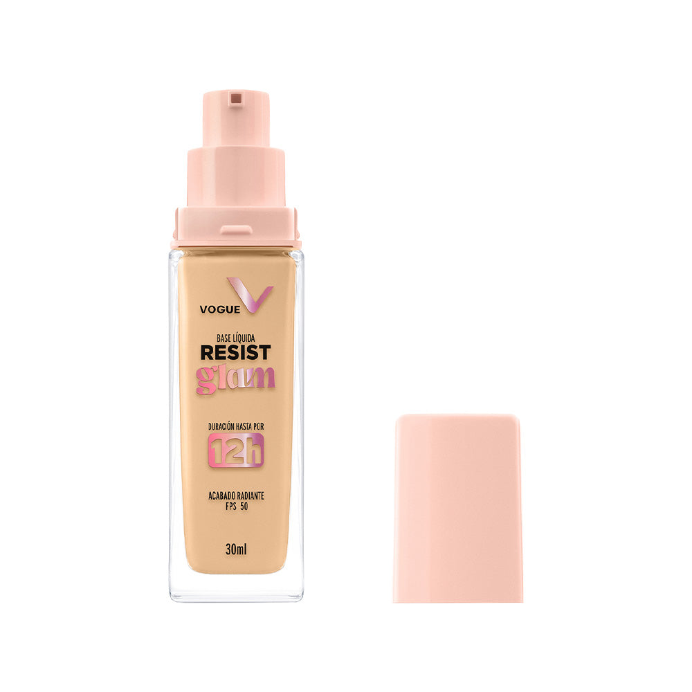 BASE LIQUIDA VOGUE RESIST GLAM TRIGO FRASCO 30 ML