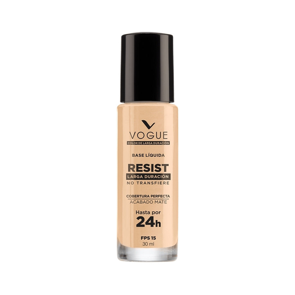 BASE LIQUIDA VOGUE RESIST GLAMOUR FRASCO 30 ML