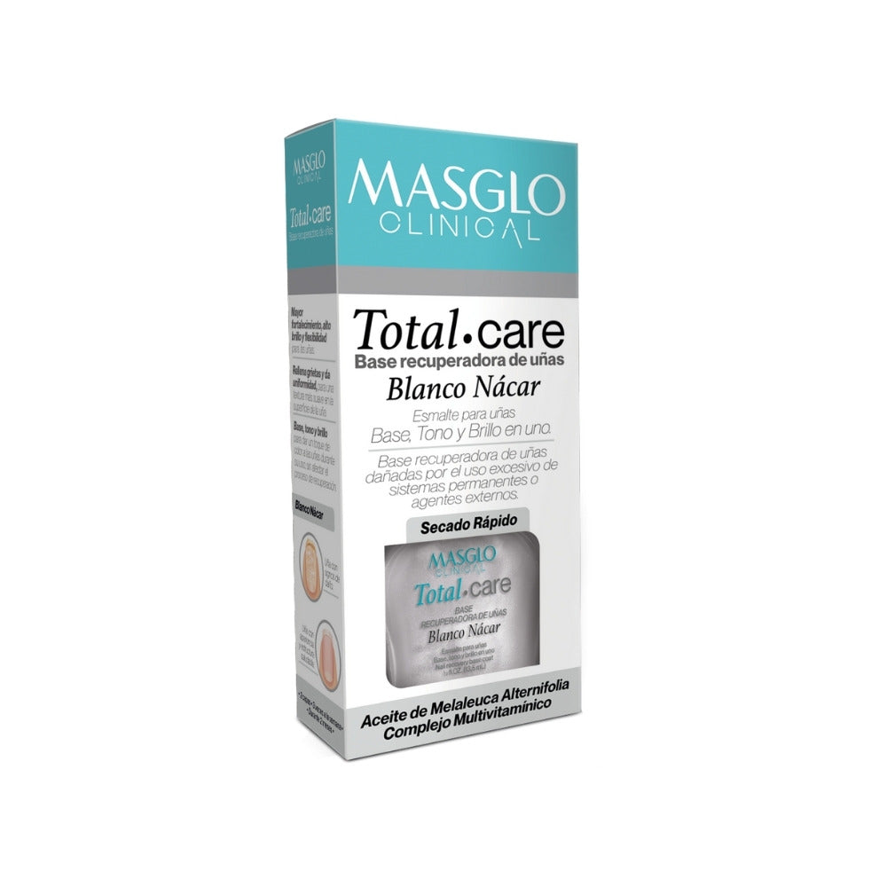 BASE MASGLO CLINICAL TOTAL CARE BLANCO NACAR FRASCO 13.5 ML