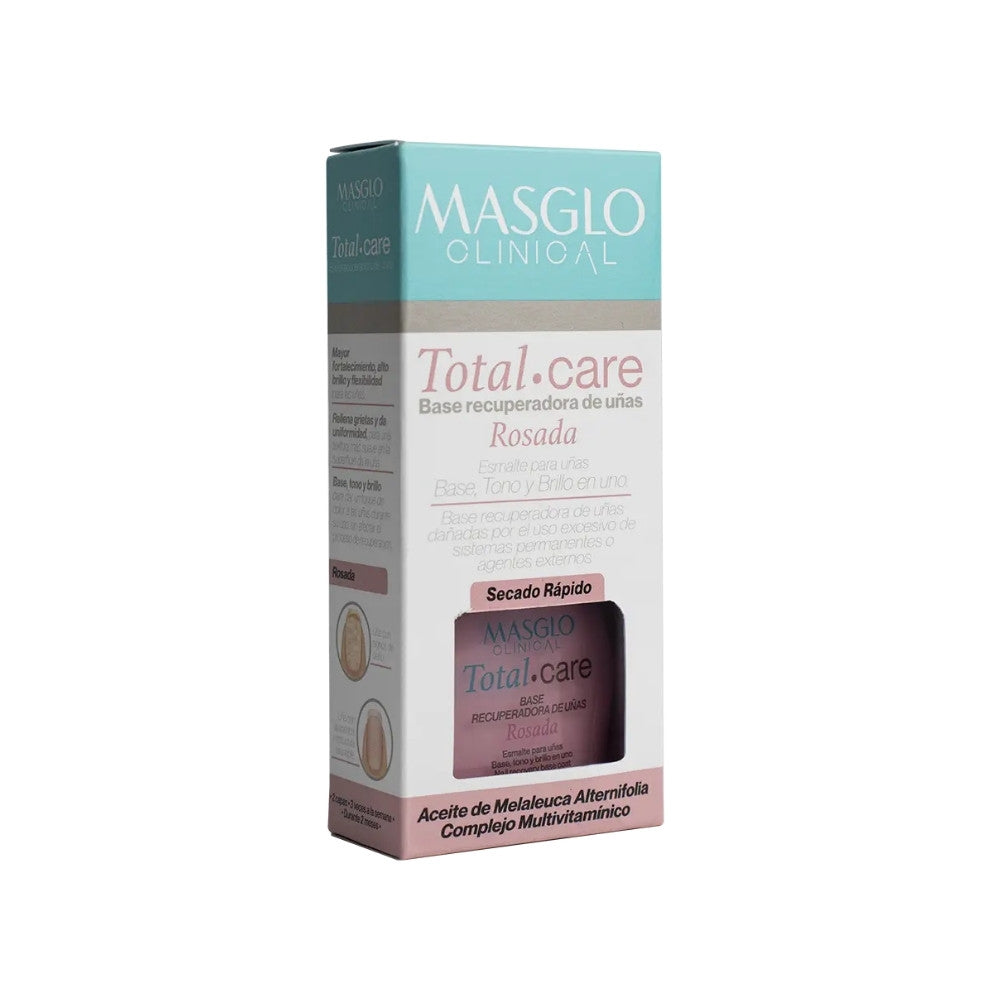 BASE MASGLO CLINICAL TOTAL CARE ROSADO FRASCO 13.5 ML