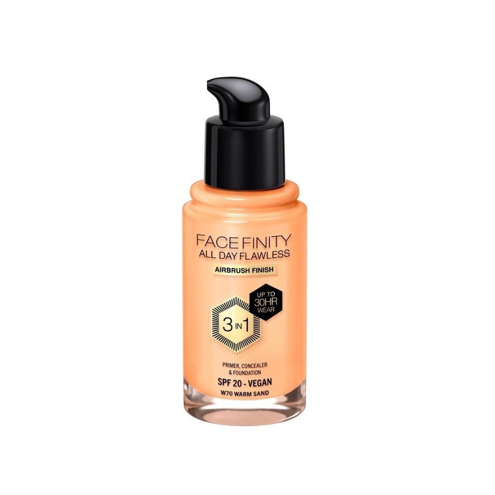 BASE MAX FACTOR FACEFINITY 70 WARM SAND TUBO 30 ML