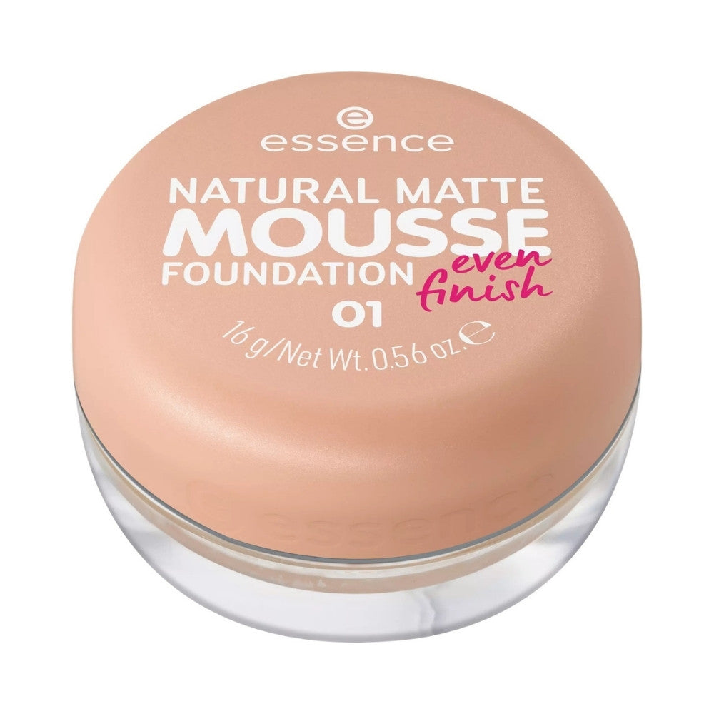 BASE MOUSSE ESSENCE NATURAL MATTE TONO 01 FRASCO 16 G