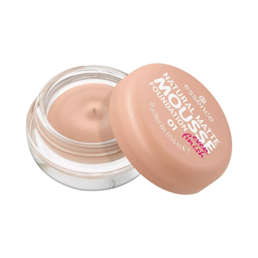 BASE MOUSSE ESSENCE NATURAL MATTE TONO 01 FRASCO 16 G