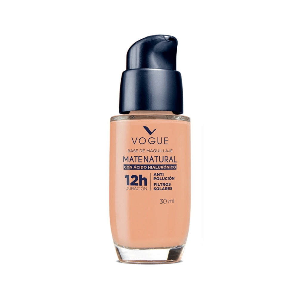 BASE VOGUE MATE NATURAL ARENA FRASCO VÁLVULA 30 ML