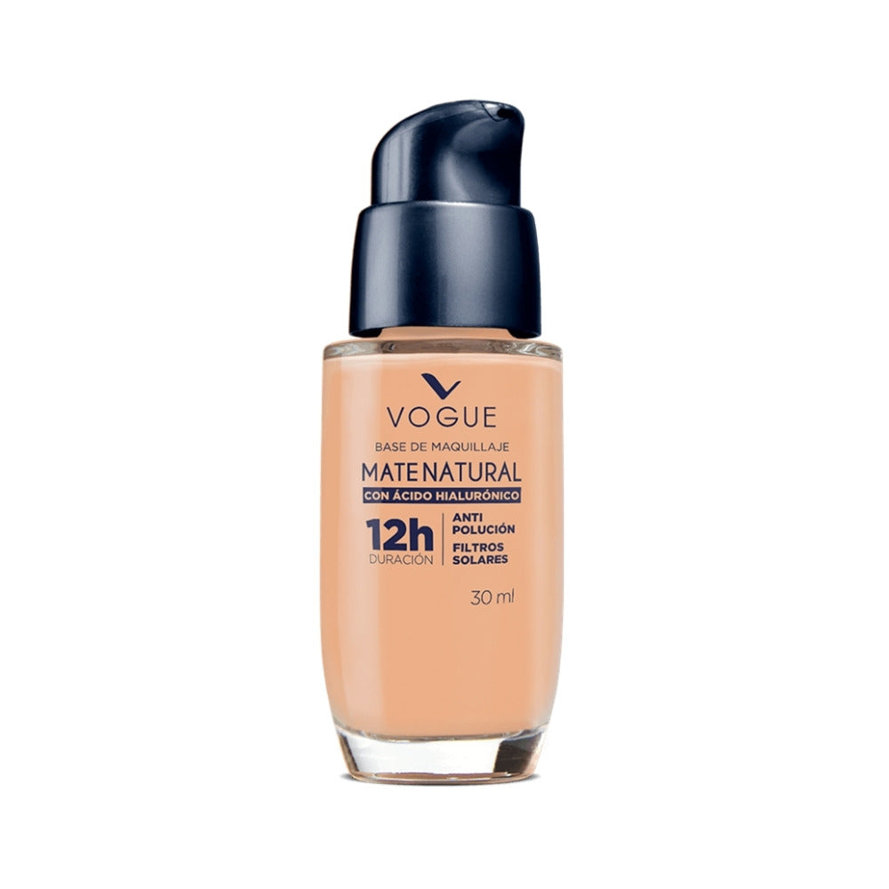 BASE VOGUE MATE NATURAL GITANO FRASCO VÁLVULA 30 ML
