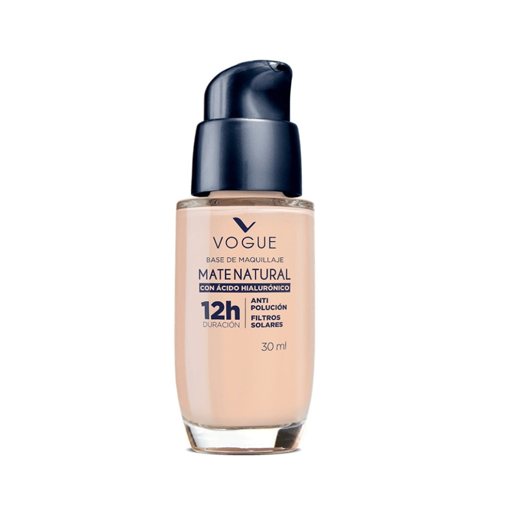 BASE VOGUE MATE NATURAL NATURAL FRASCO VÁLVULA 30 ML
