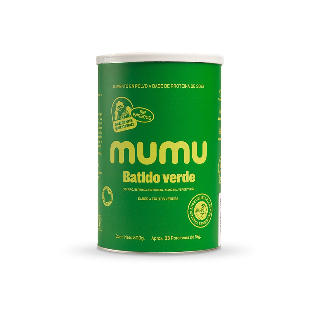 BATIDO VERDE MUMU POLVO POTE 500 G