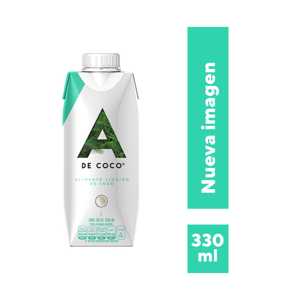 BEBIDA DE COCO A DE COCO NATURAL CAJA 330 ML