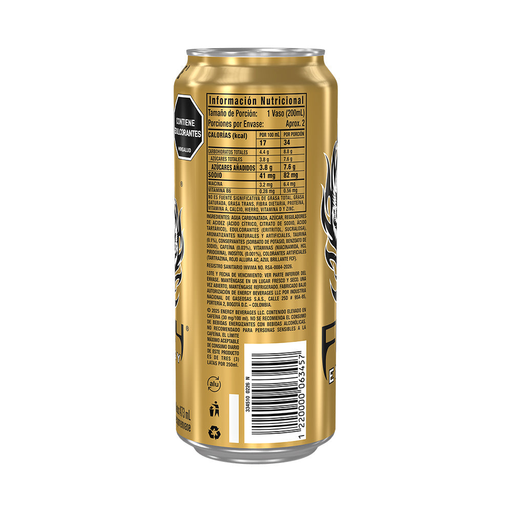 BEBIDA ENERGIZANTE MONSTER FURY LATA 473 ML