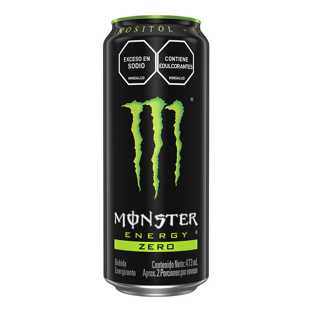 BEBIDA ENERGIZANTE MONSTER GREEN ZERO LATA 473 ML