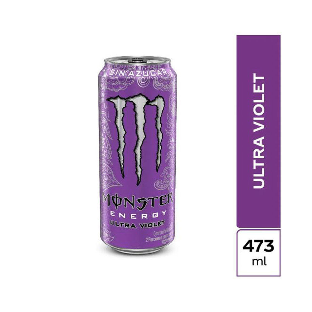 BEBIDA ENERGIZANTE MONSTER VIOLET LATA 473 ML