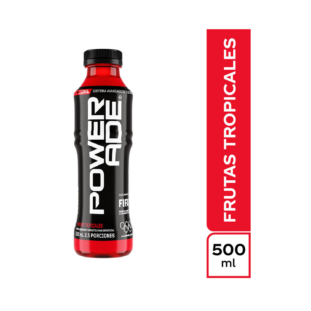 BEBIDA HIDRATANTE POWERADE FRUTAS TROPICALES BOTELLA 500 ML